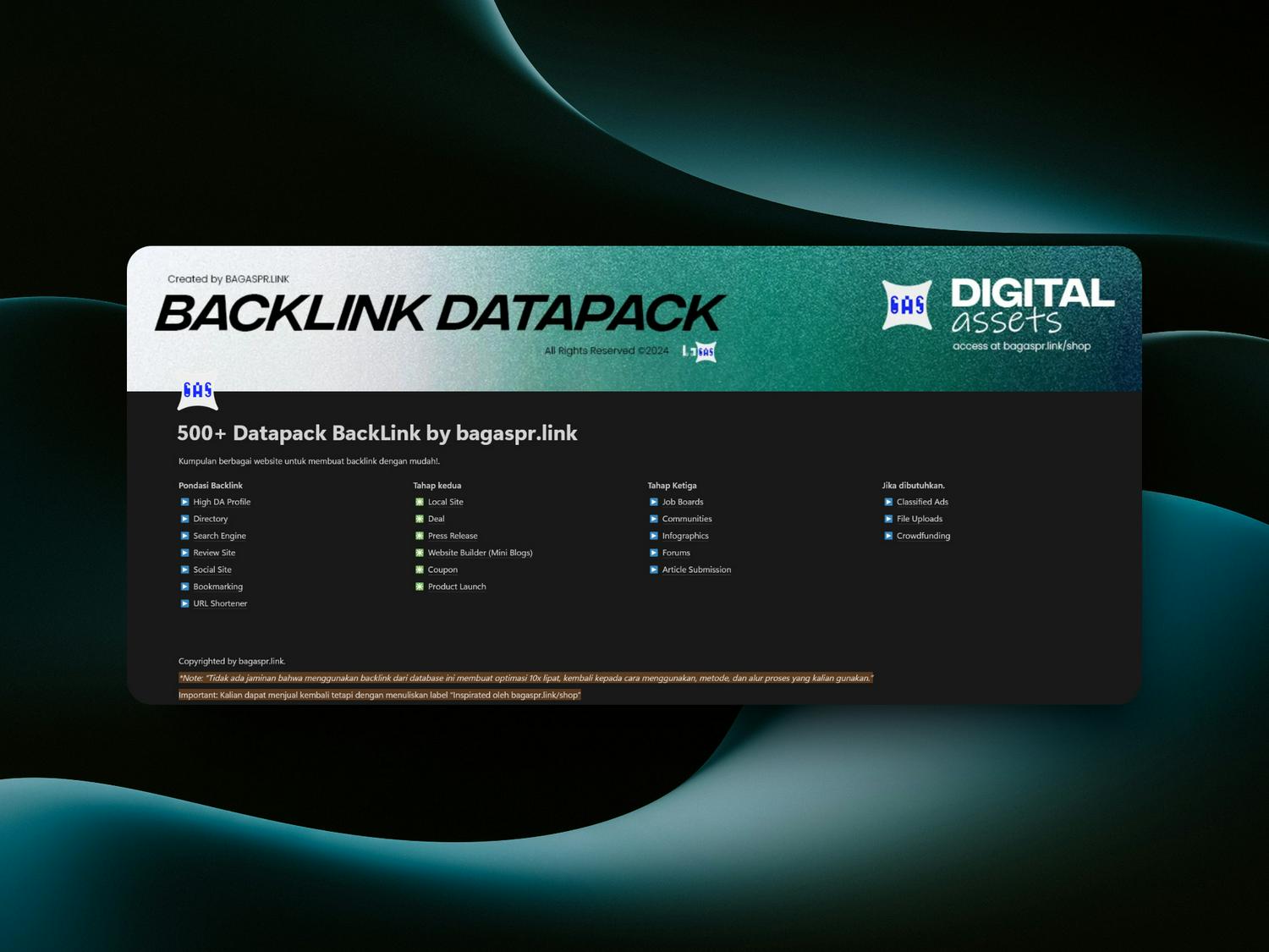 500+ Datapack Backlink SEO